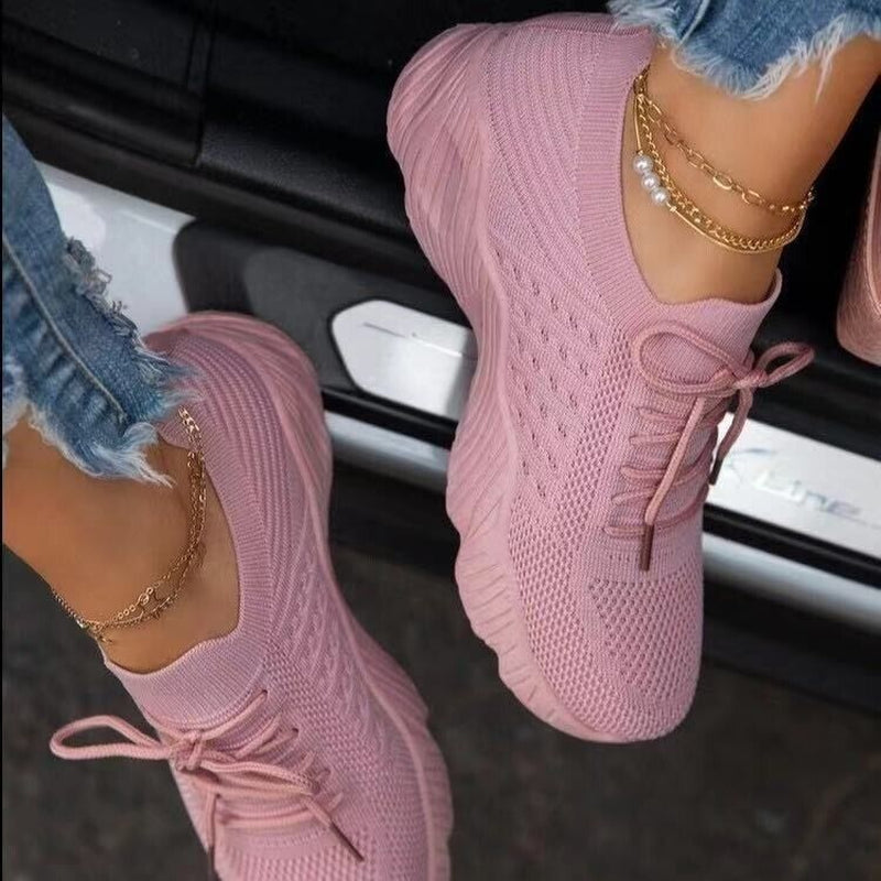 Viizmo™ KnitMesh Slip-On Sneakers – Lightweight, Breathable Comfort for Active Women