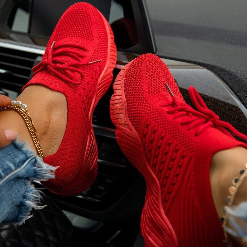 Viizmo™ KnitMesh Slip-On Sneakers – Lightweight, Breathable Comfort for Active Women
